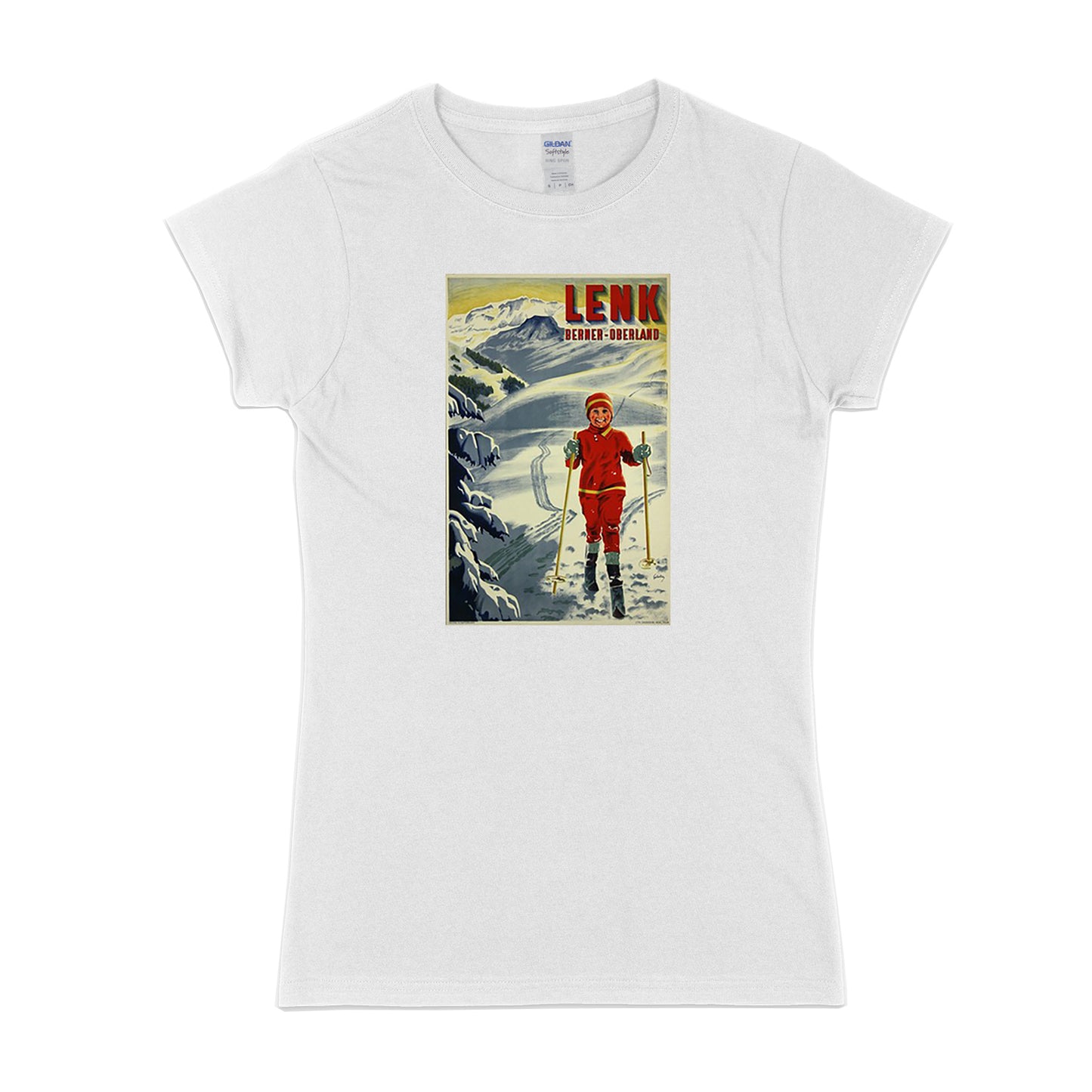 Damen Retro Ski - Lenk T-Shirt