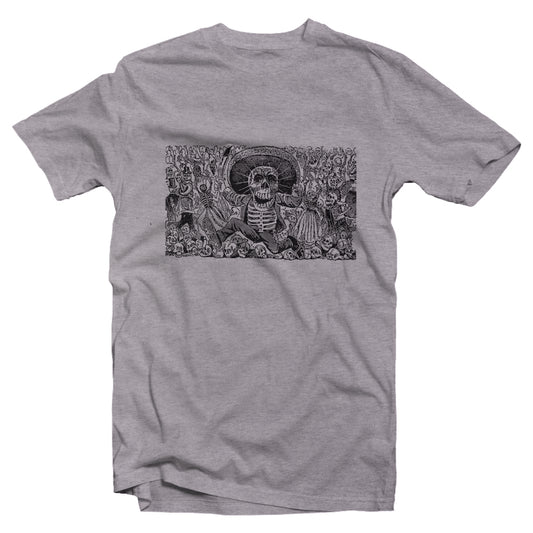 Men's Halloween Day of the Dead mural tshirt - zürich-clothing-company
