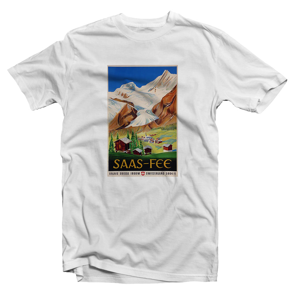 Ski rétro enfant - T-shirt Saas Fee