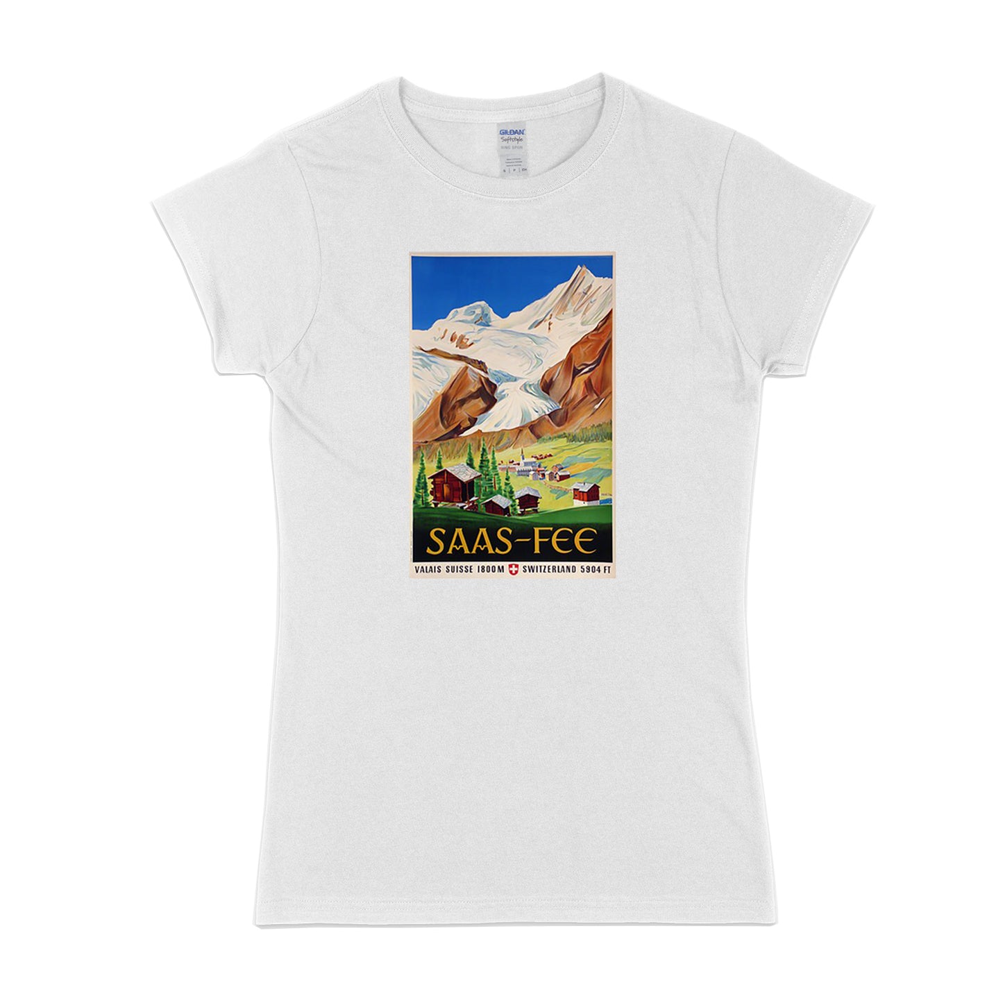 Ski rétro femme - T-shirt Saas Fee