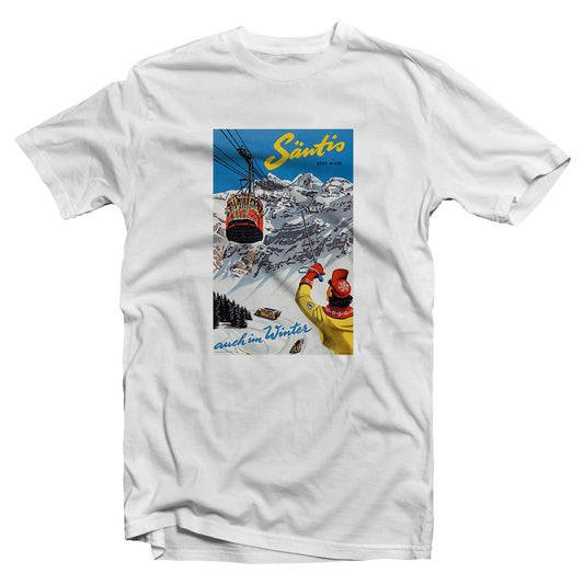 Ski rétro enfant - T-shirt Santis