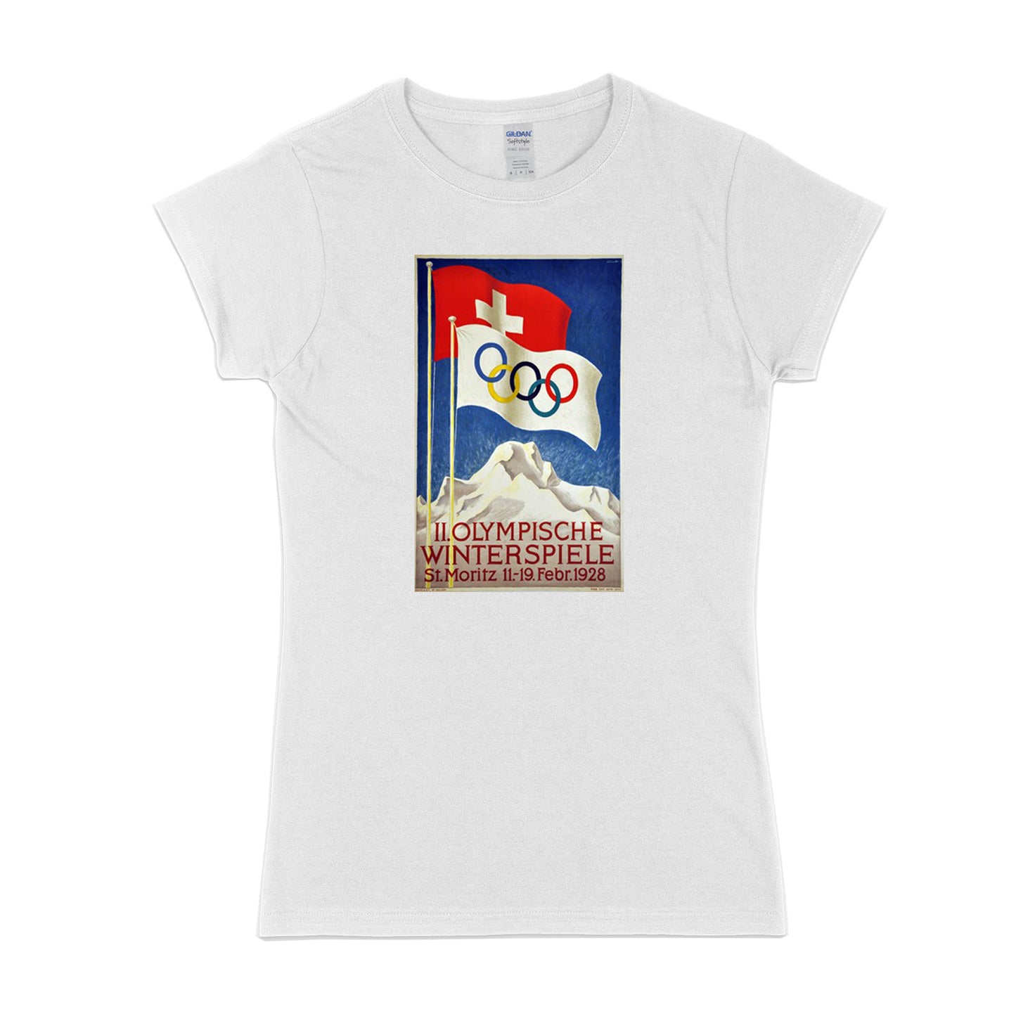 Damen Retro Ski - St. Moritz T-Shirt