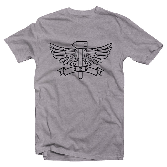 ZRH flying hammer short sleeve t-shirt - zürich-clothing-company