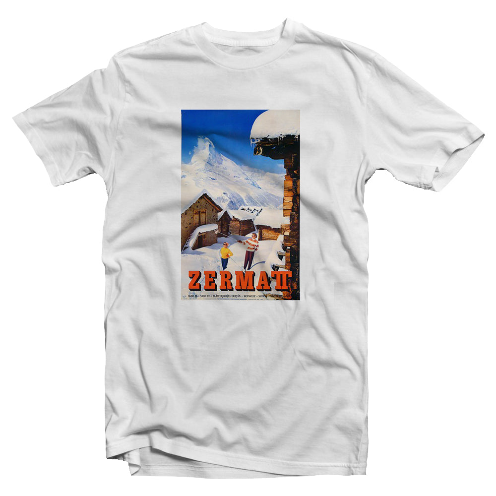 Ski rétro enfant - T-shirt Zermatt