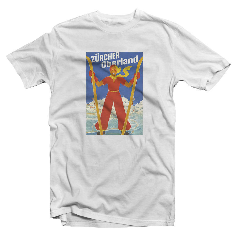 Jugend Retro Ski - T-Shirt Zürcher Oberland