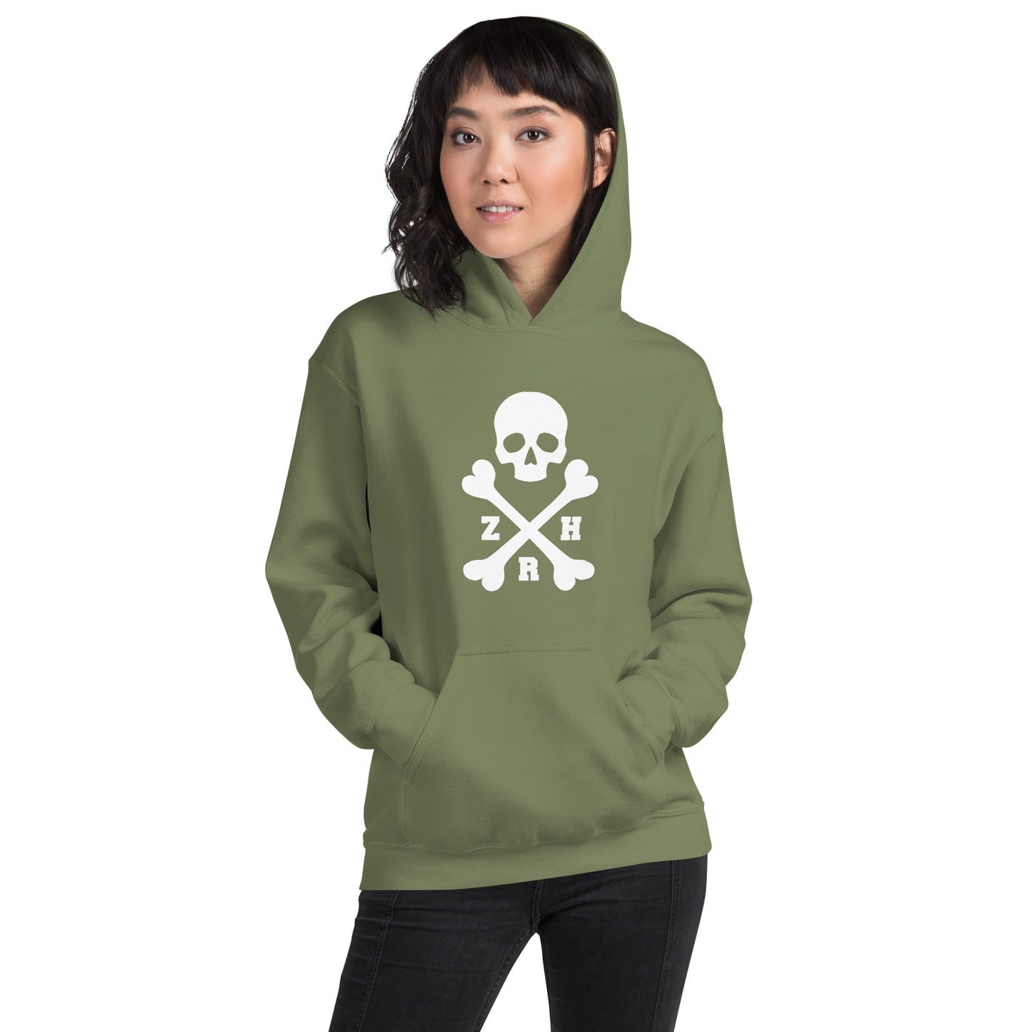 ZRH skull and crossbones Unisex Hoodie